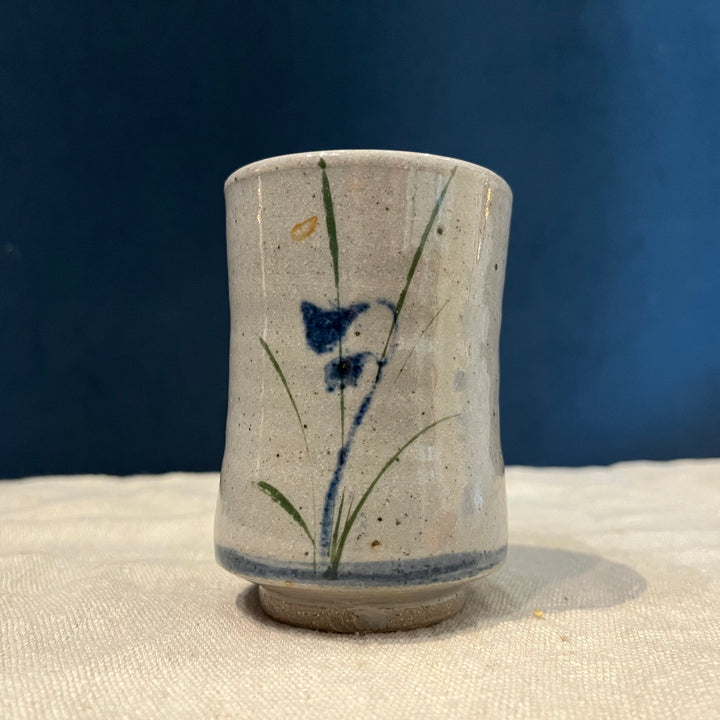 Yunomi Pottery Cup - Floral Motif