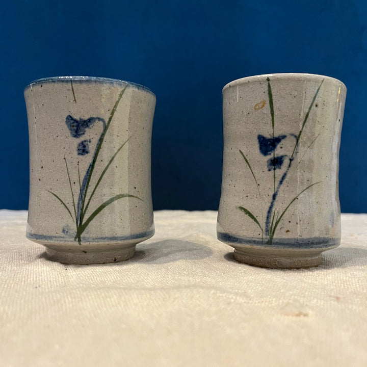 Yunomi Pottery Cup - Floral Motif