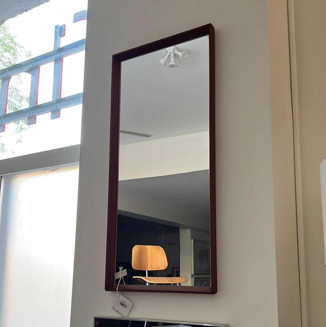 Teak Framed Danish Mirror - Larger