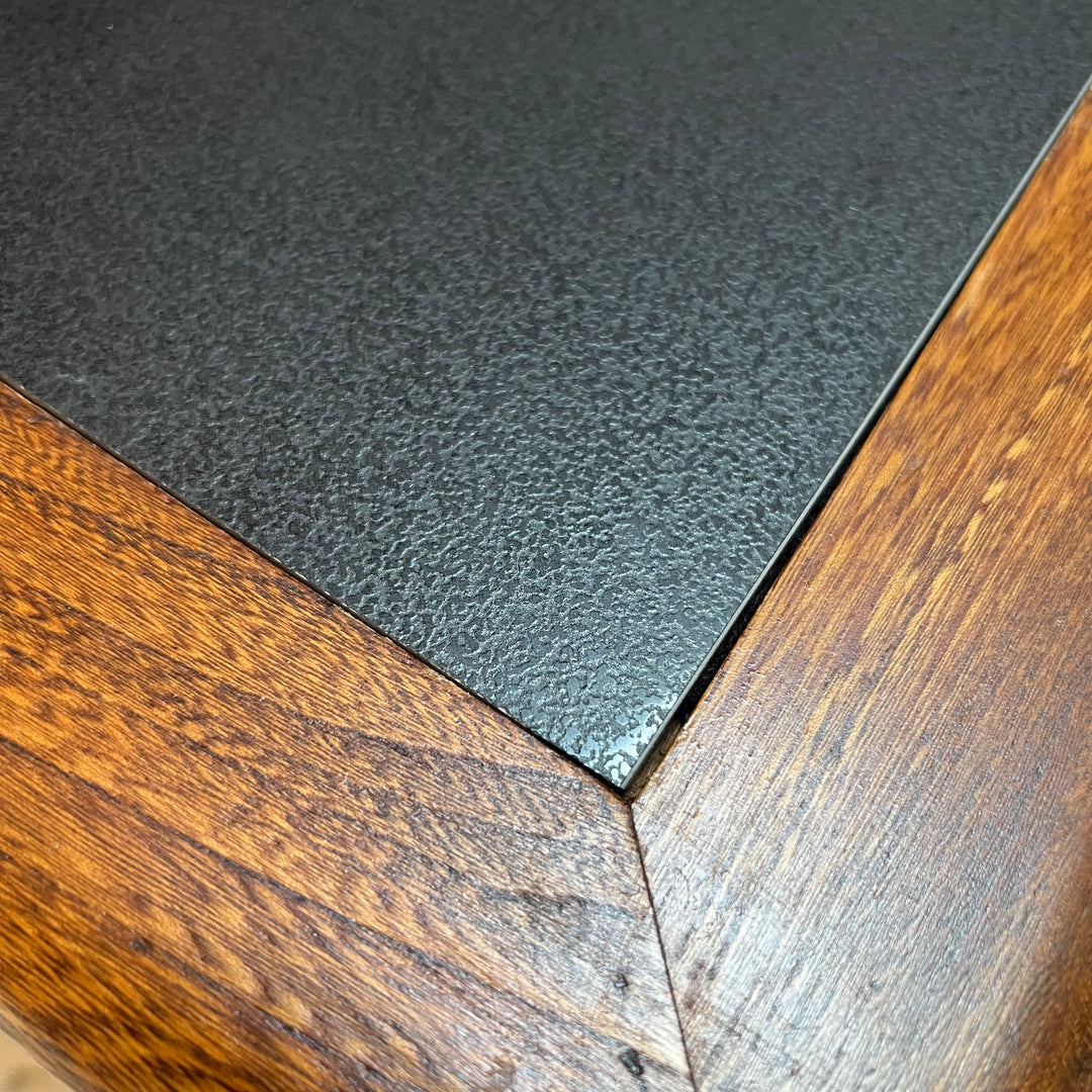 Square Side Table w/Black Porcelain Insert