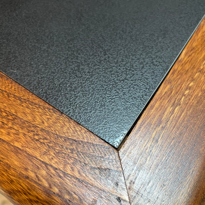 Square Side Table w/Black Porcelain Insert