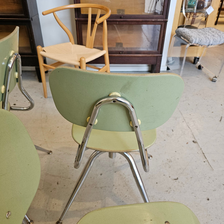 Vintage Green School Chair