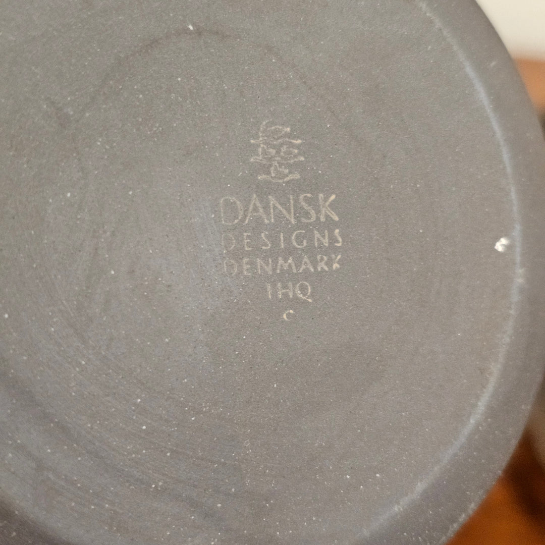 (4) Dansk 'Flamestone' Mug & Saucers