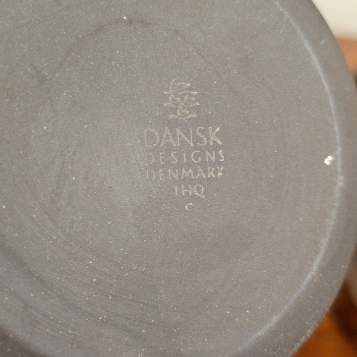 (4) Dansk 'Flamestone' Mug & Saucers