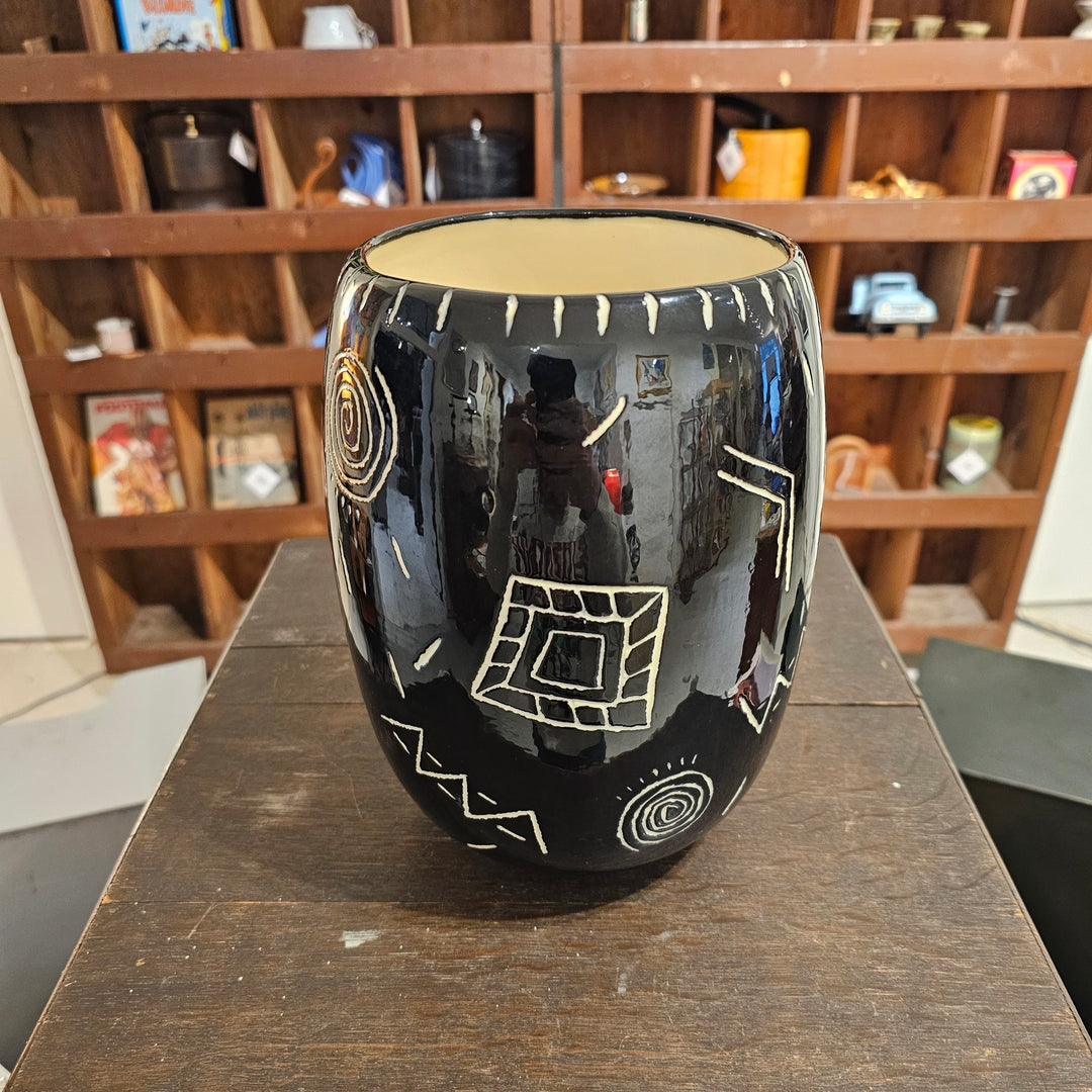 Pam Abrams Black & White Vase