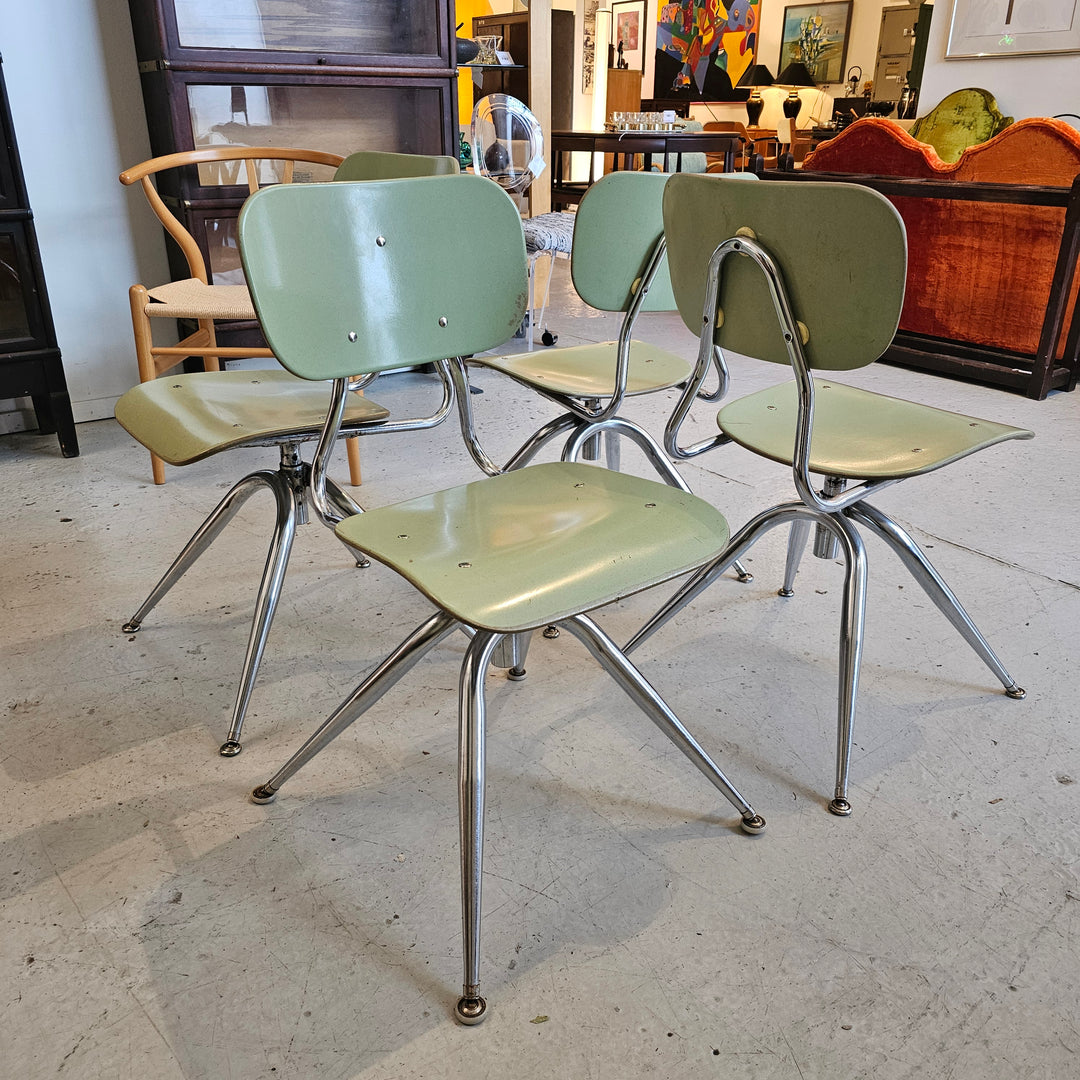Vintage Green School Chair