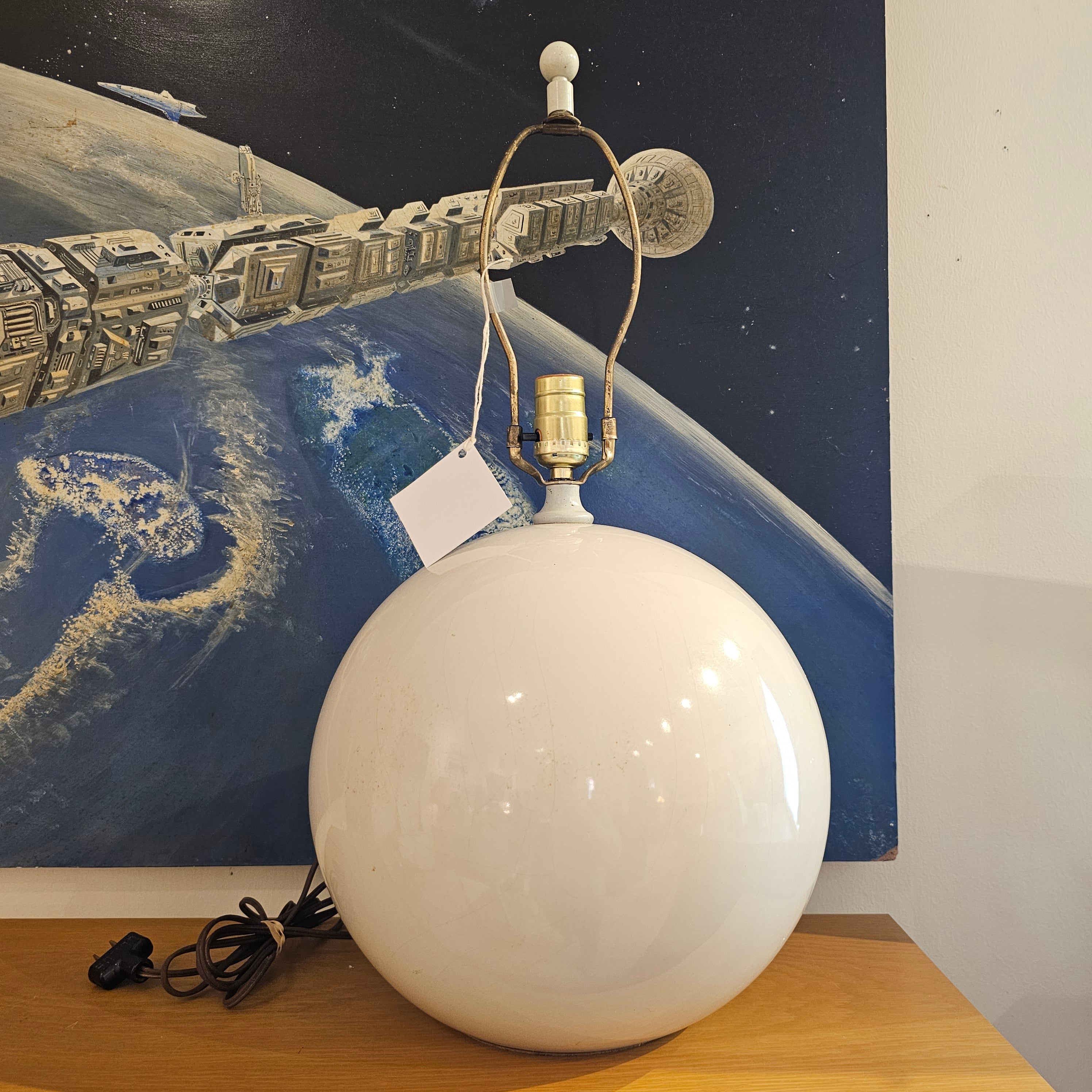 Ceramic globe lamp hotsell