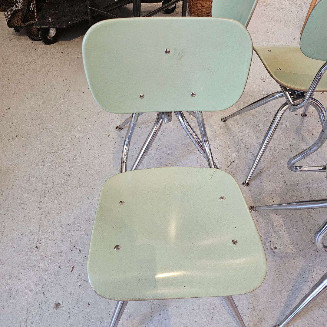 Vintage Green School Chair