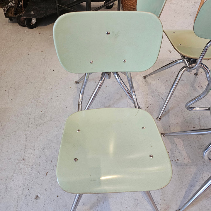 Vintage Green School Chair