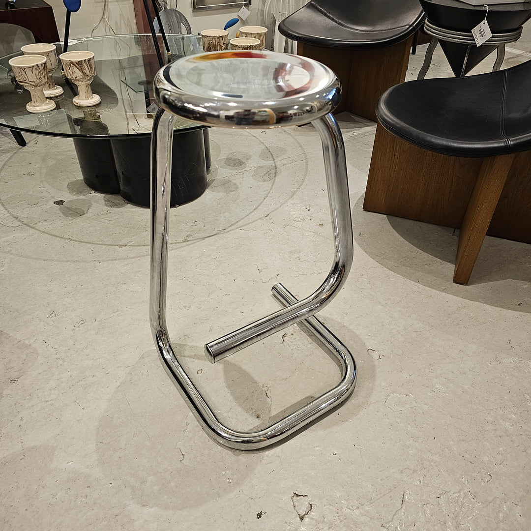 Chrome Paperclip Stool