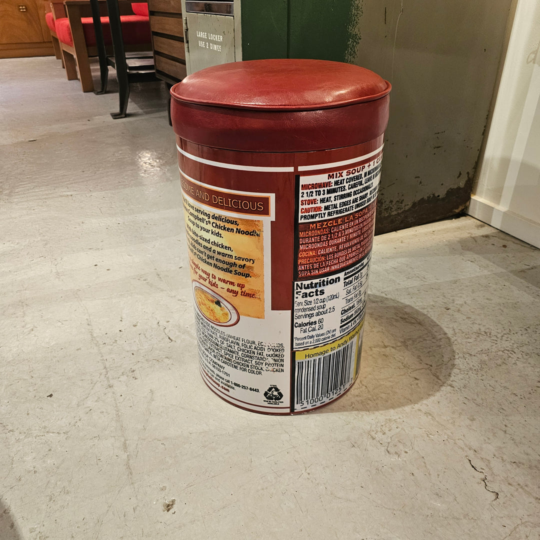 Andy Warhol Inspired Campbells Stool