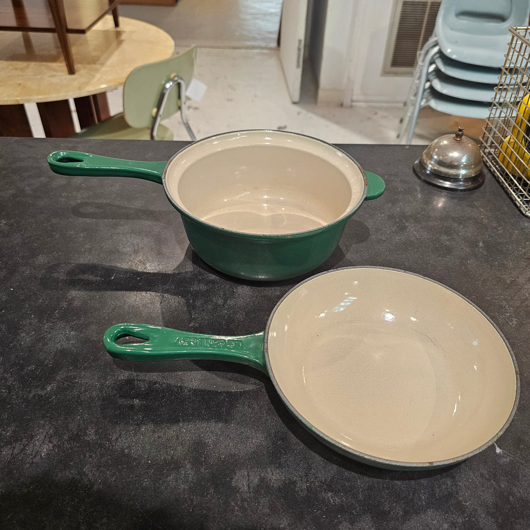 Le Creuset Hunter Green 2-in-1 Saucepan Skillet