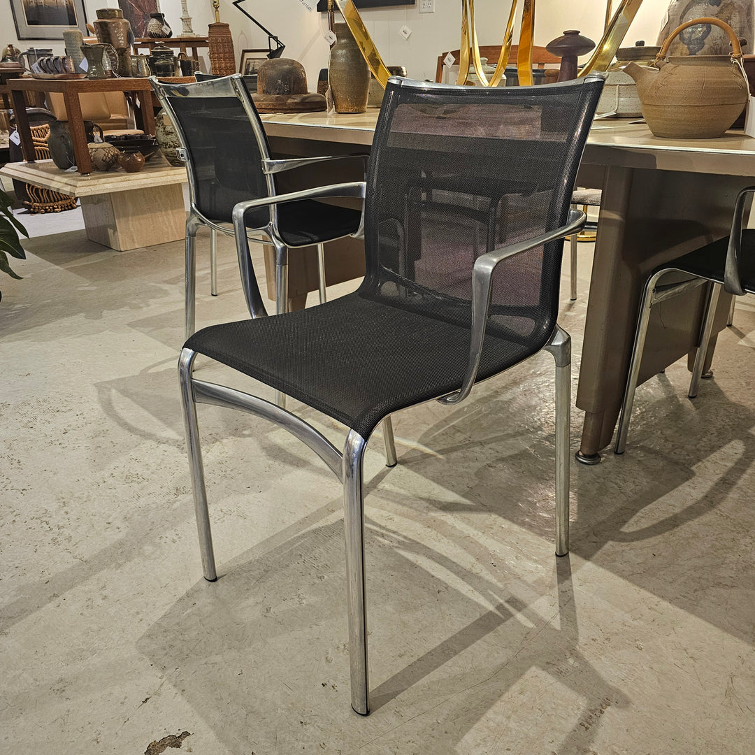 (6) Alberto Meda for Alias Bigframe Mesh Dining Chairs