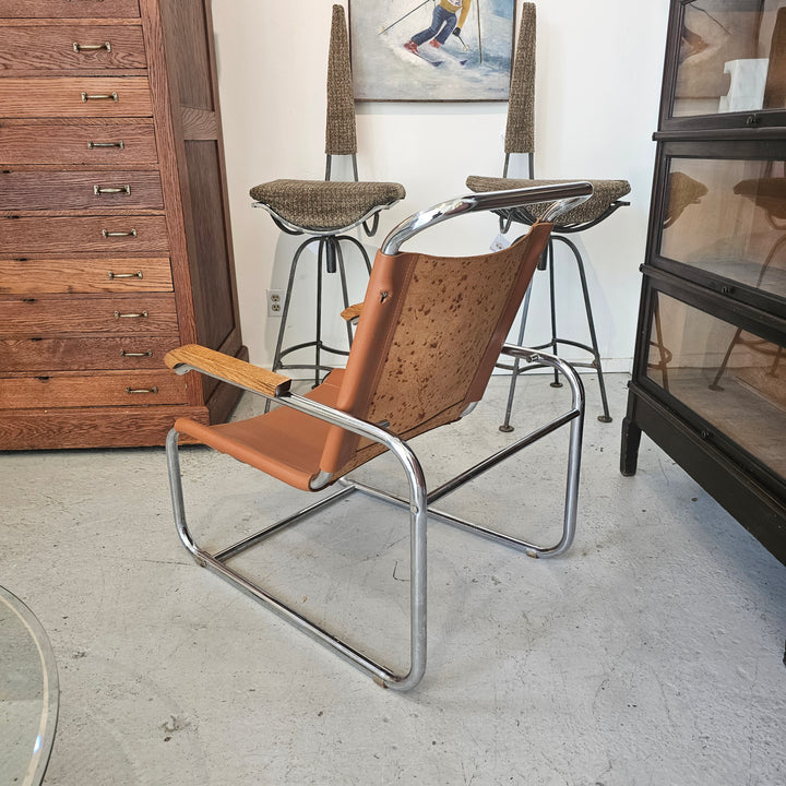 Cantilever Lounge Chair in the Style of Marcel Breuer for Thonet, Model B35