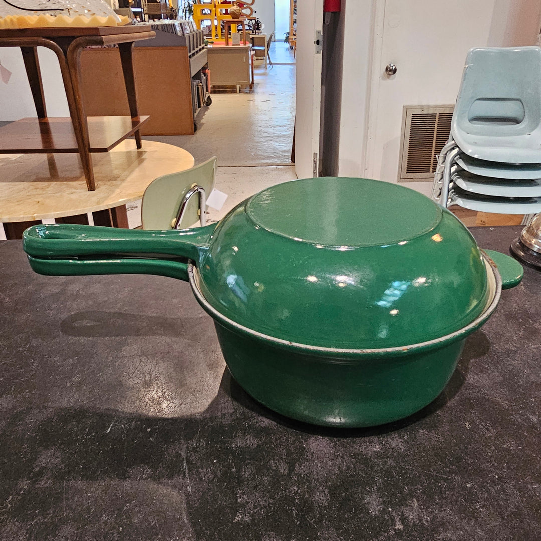 Le Creuset Hunter Green 2-in-1 Saucepan Skillet
