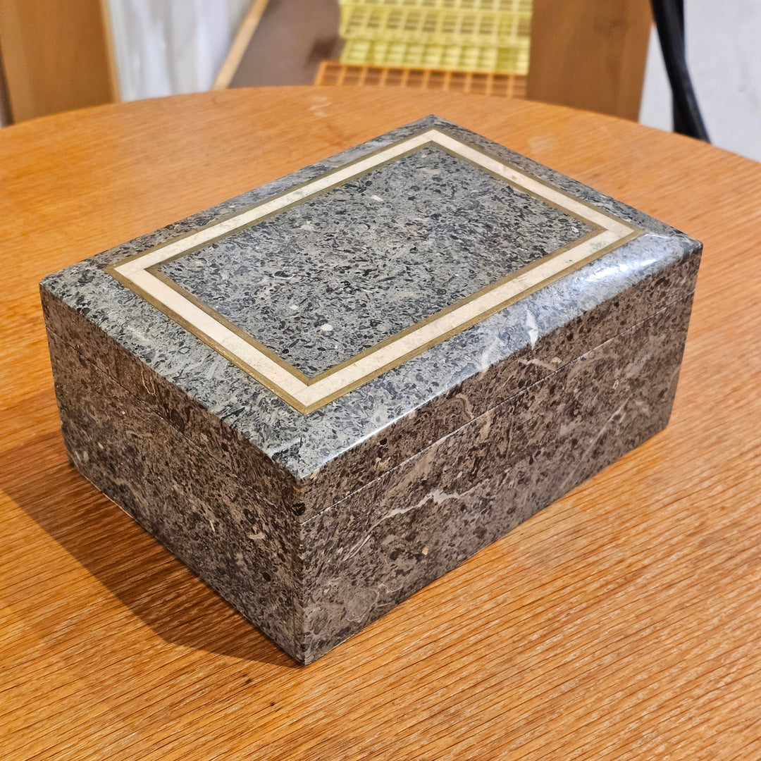 Maitland Smith Style Tessellated Stone Box