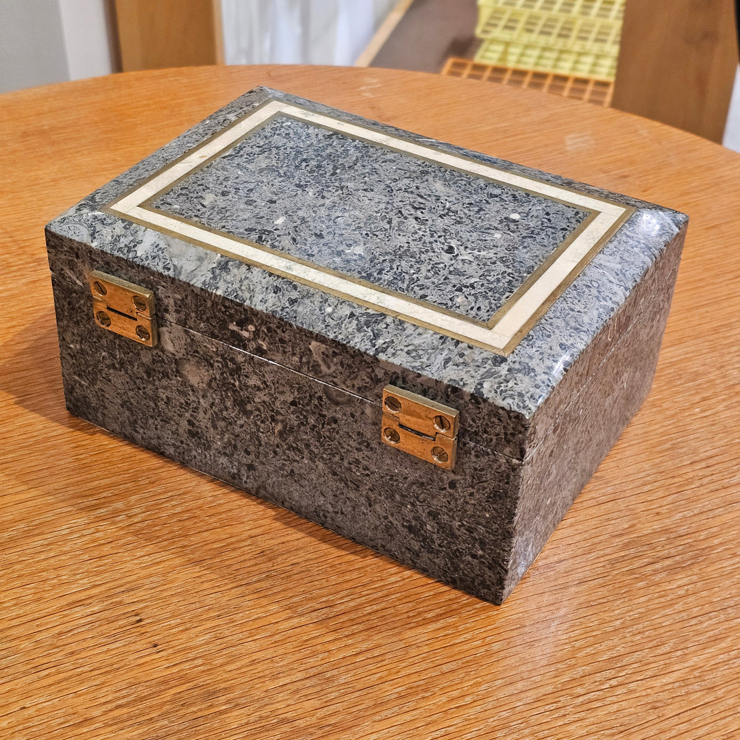Maitland Smith Style Tessellated Stone Box