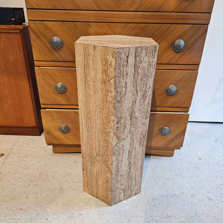 Vintage Faux Stone Plinth