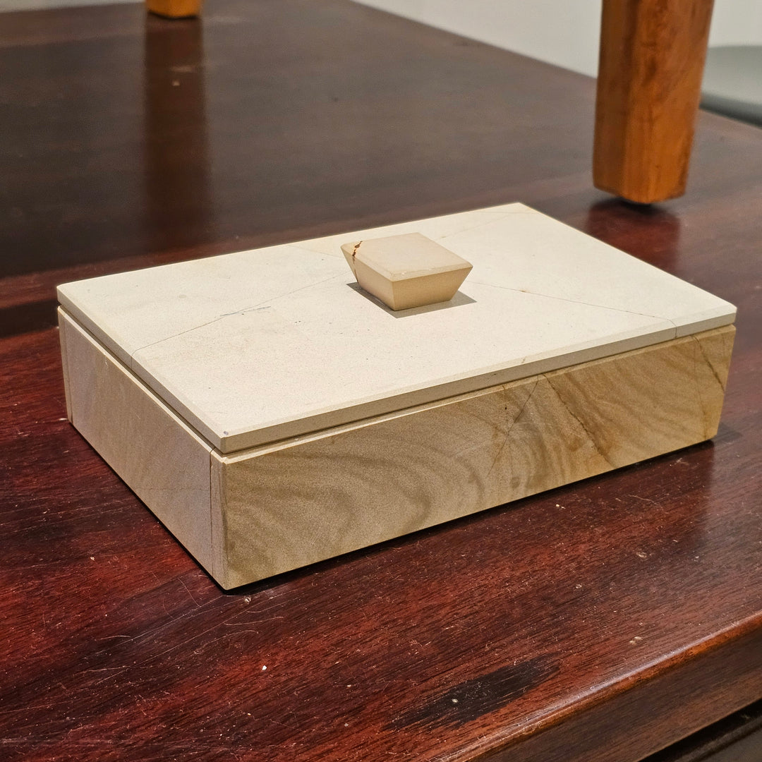 Stone Lidded Trinket Box