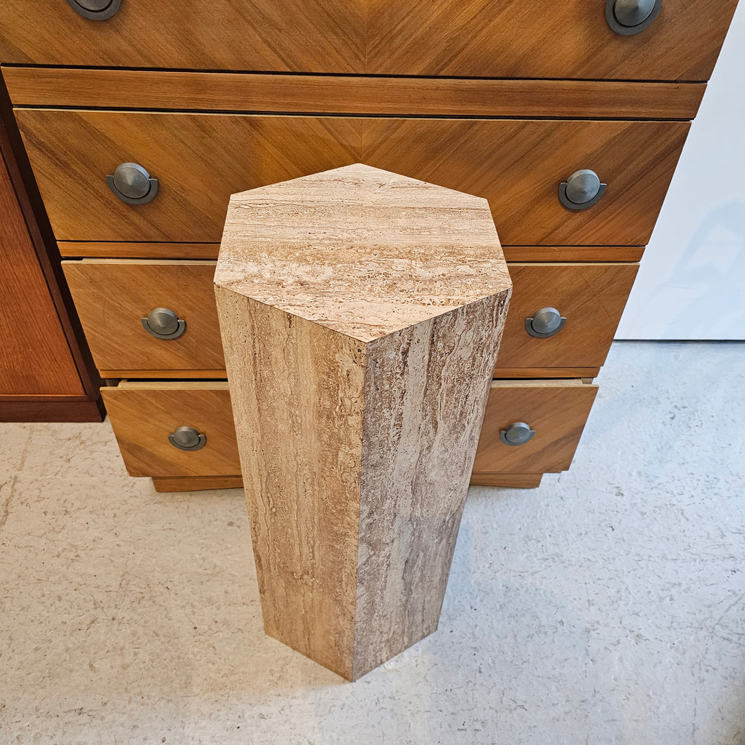 Vintage Faux Stone Plinth