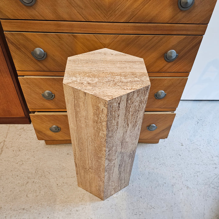 Vintage Faux Stone Plinth