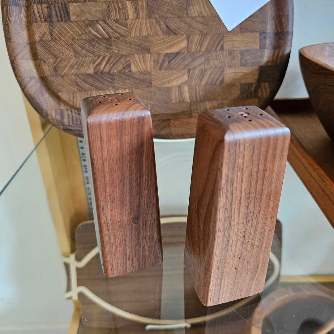 Pair of Walnut Salt & Pepper Shakers