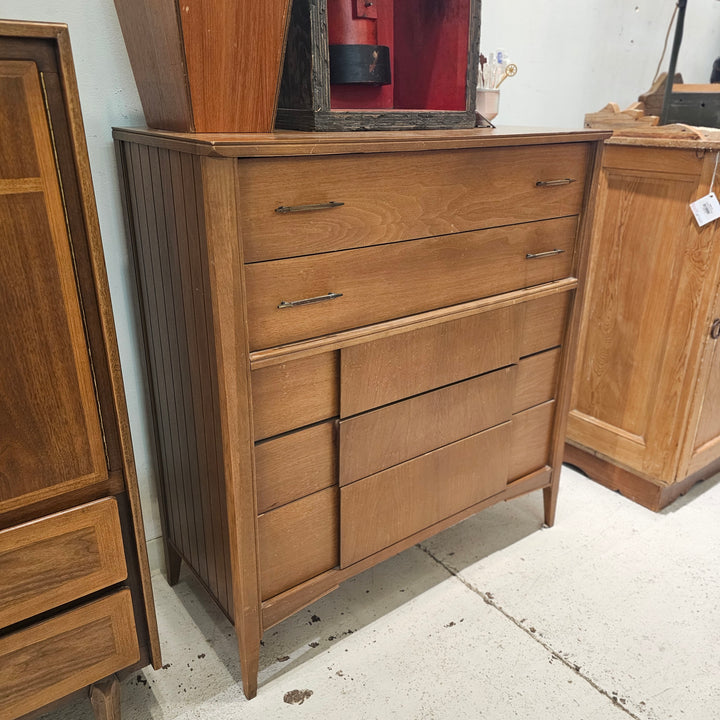 MCM Walnut Highboy Dresser