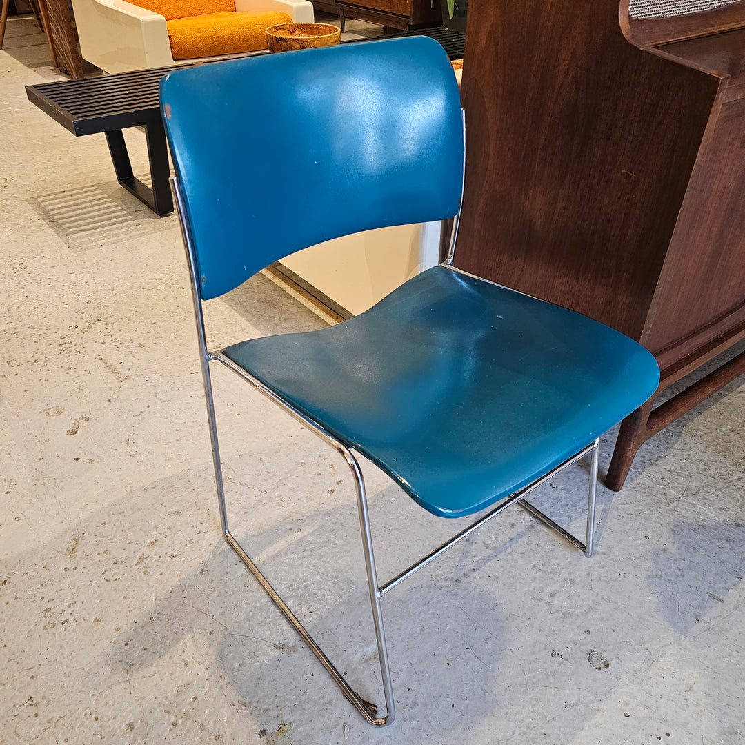 Vintage David Rowland 40/4 Chair in Teal