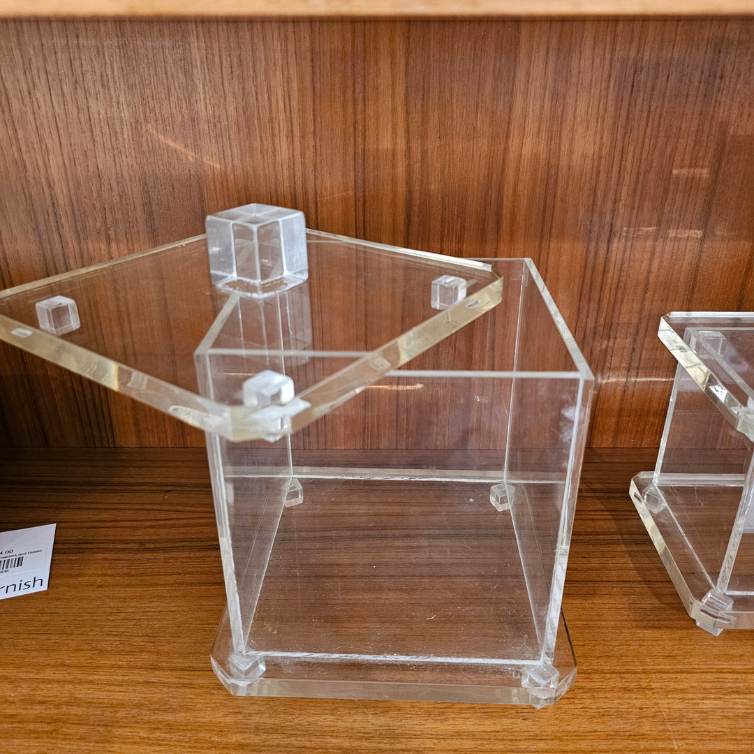 Lucite Storage Container