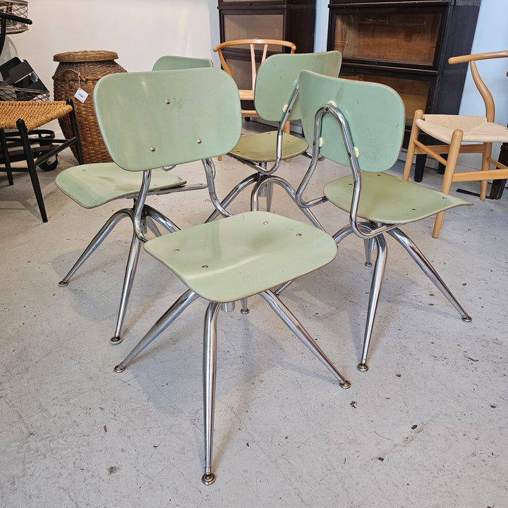 Vintage Green School Chair