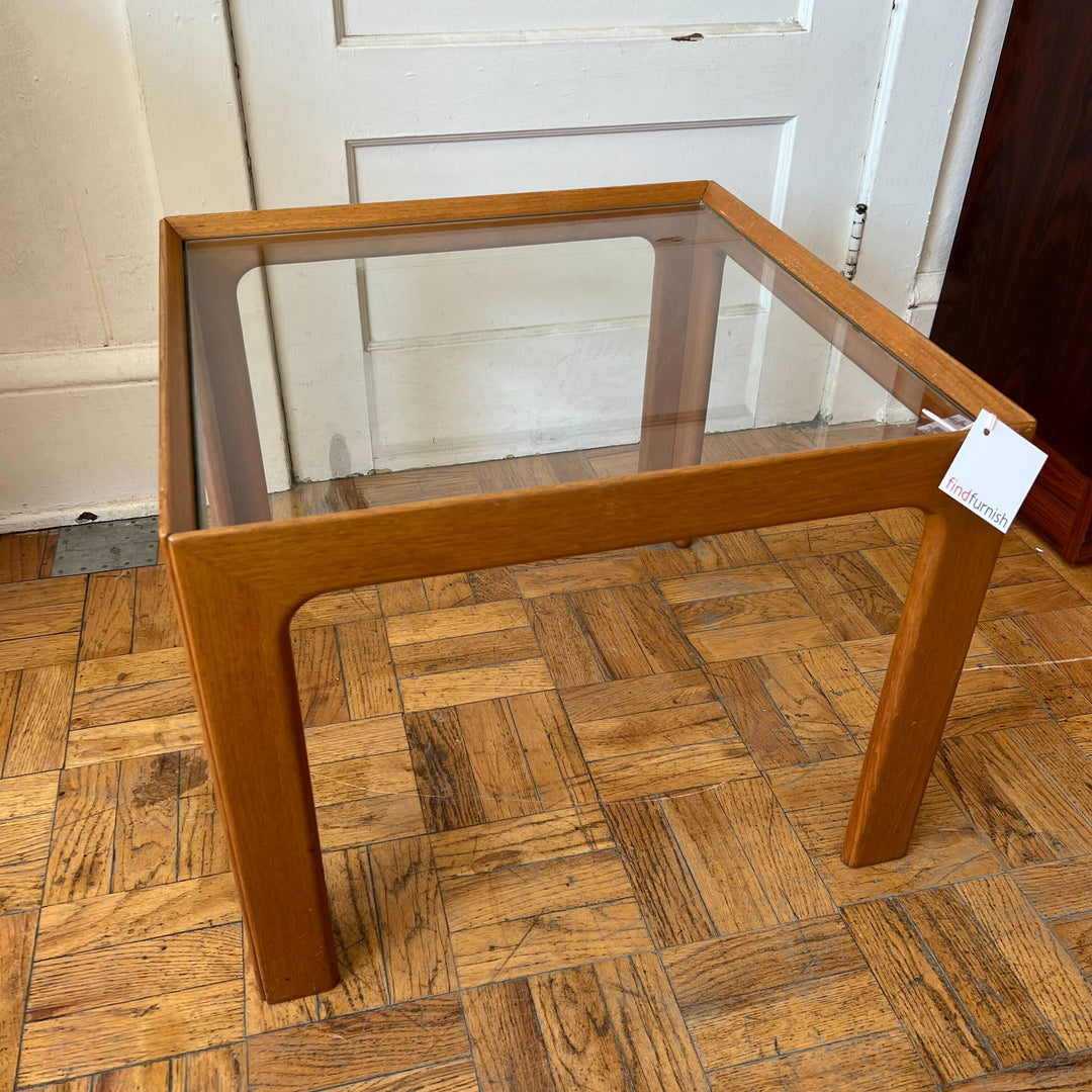 Side Table w/ Glass Top