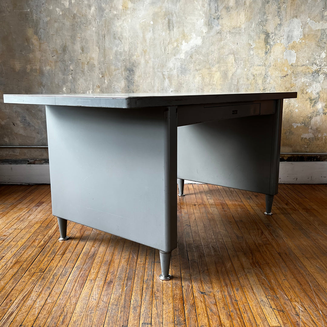 1960's Bentson Steel Library Table