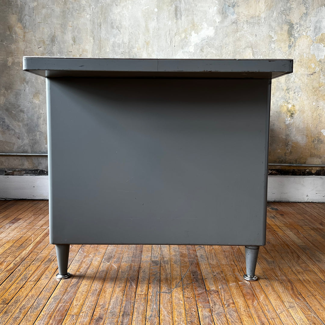 1960's Bentson Steel Library Table