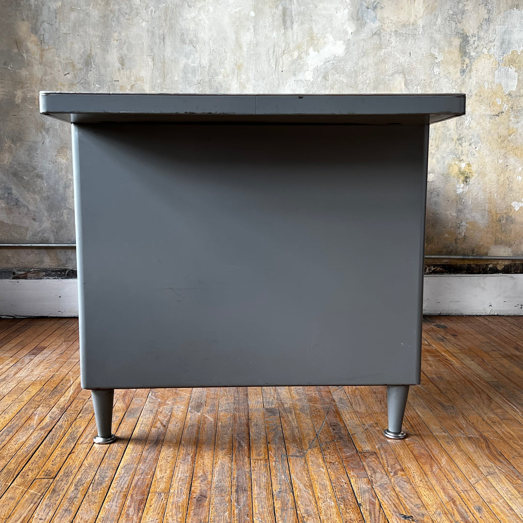 1960's Bentson Steel Library Table