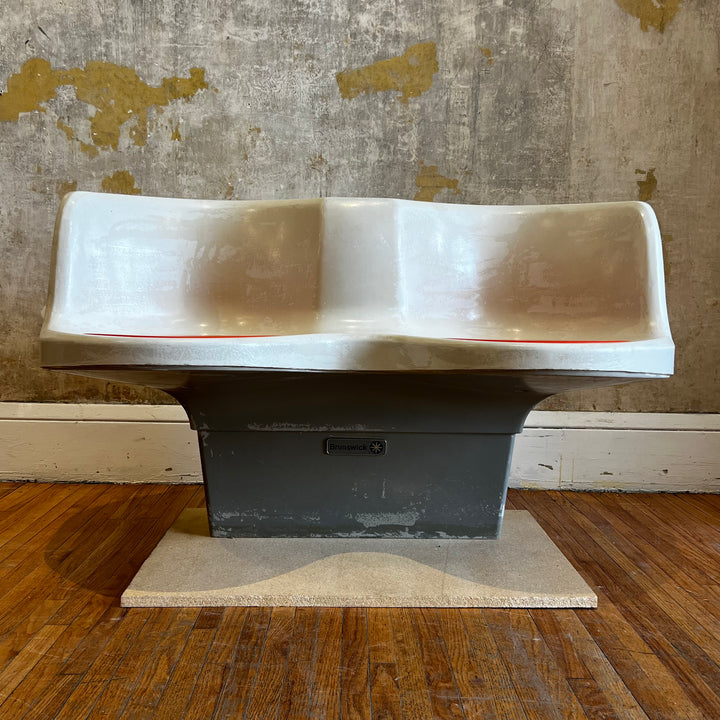 Vintage Brunswick Bowling Alley Seating