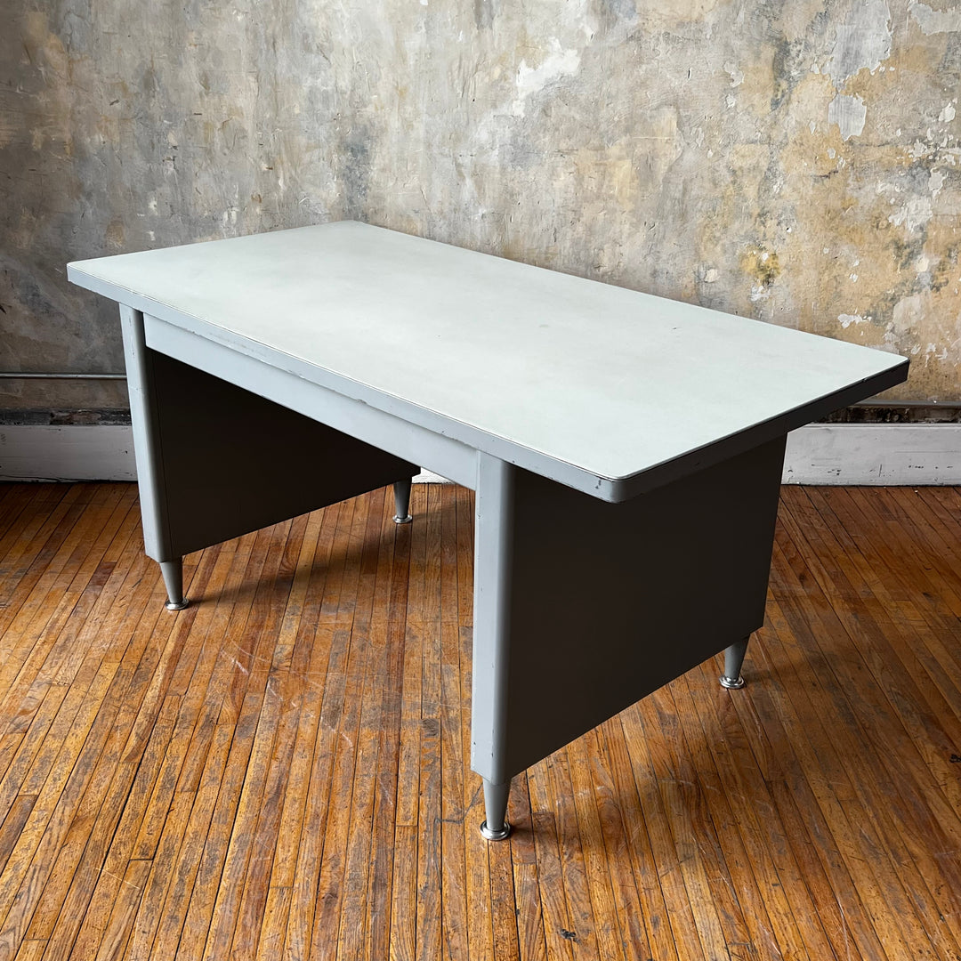 1960's Bentson Steel Library Table