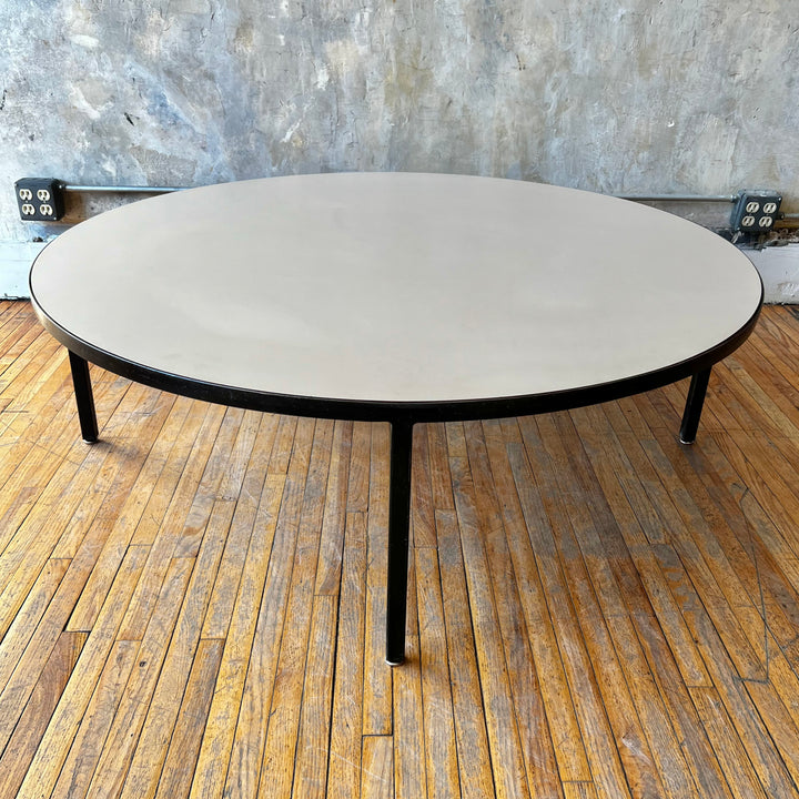 48” Knoll-Style Steel Coffee Table w/Laminate Top