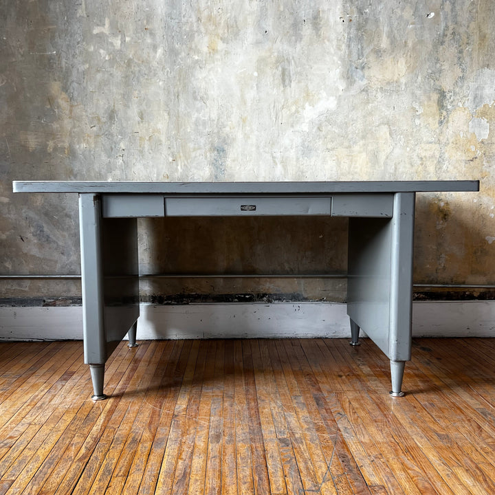 1960's Bentson Steel Library Table