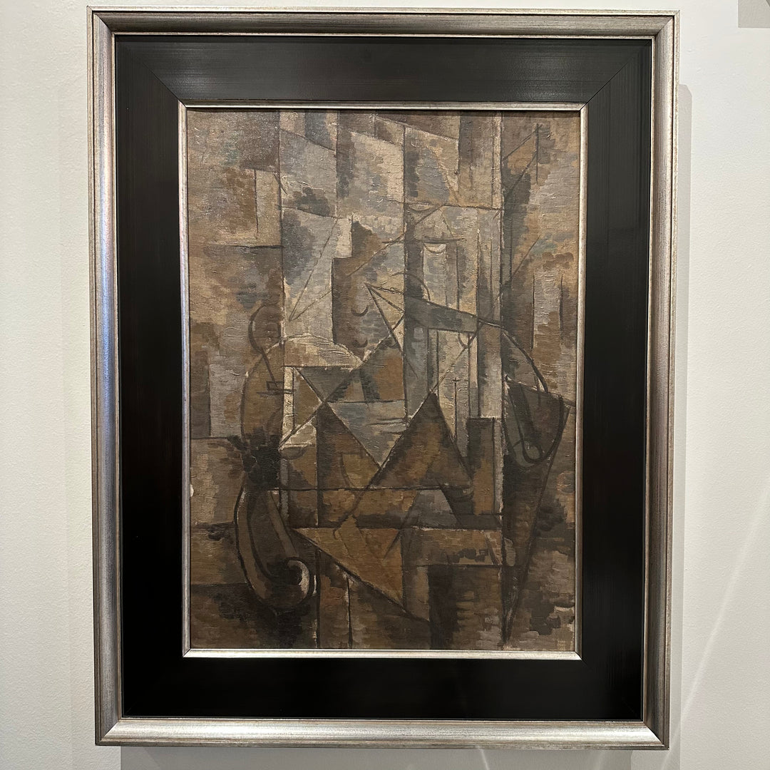 Untitled oil on canvas by Georges Braque, 1911. Signed on verso.